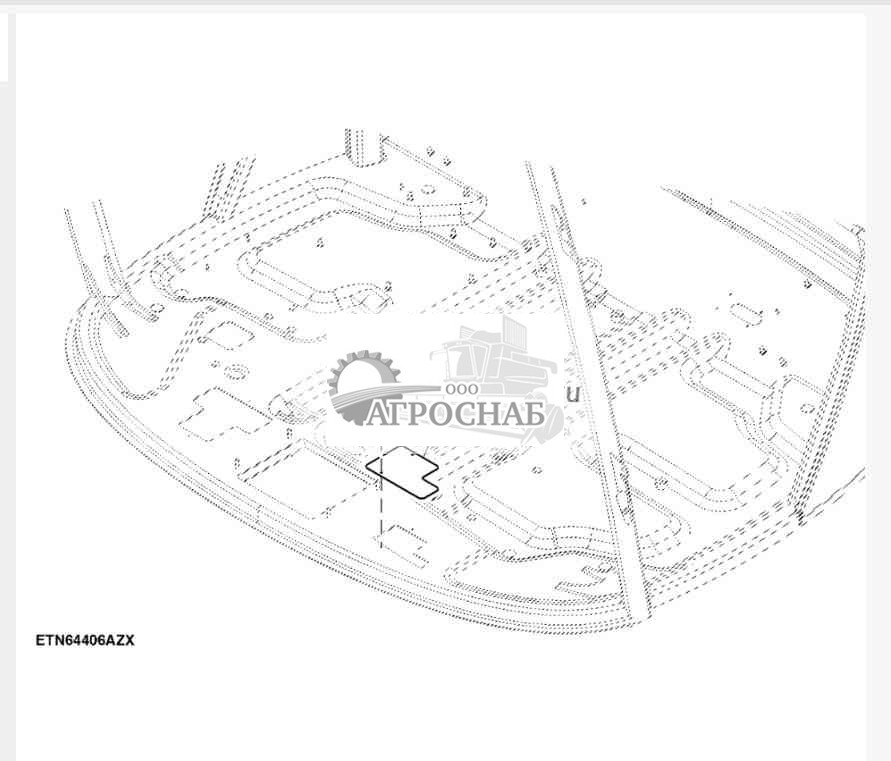 Пластина крышки стояночного тормоза 
